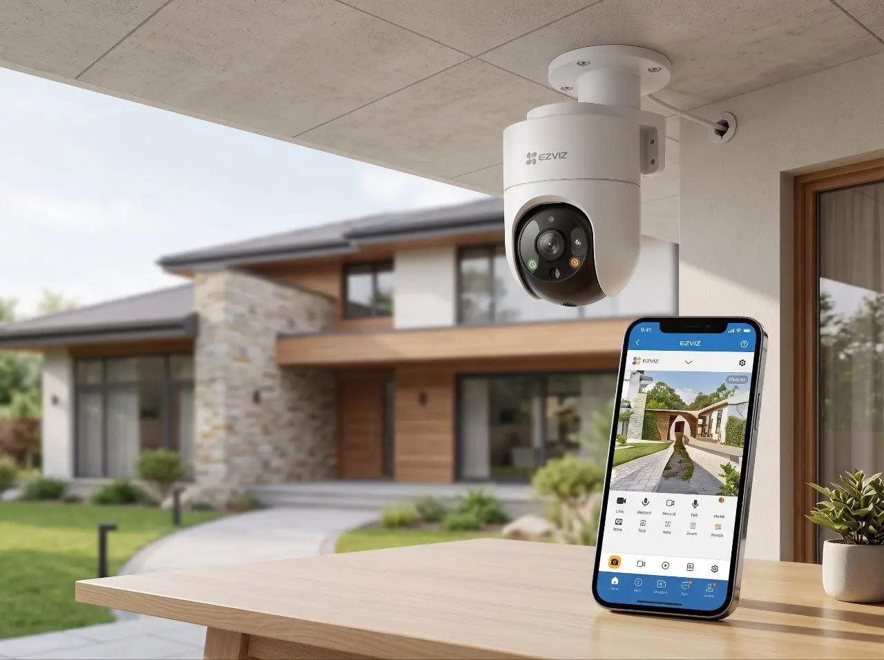 Paket CCTV Outdoor EZVIZ H8c Pro 3MP - Pasang CCTV Karangasem Bali